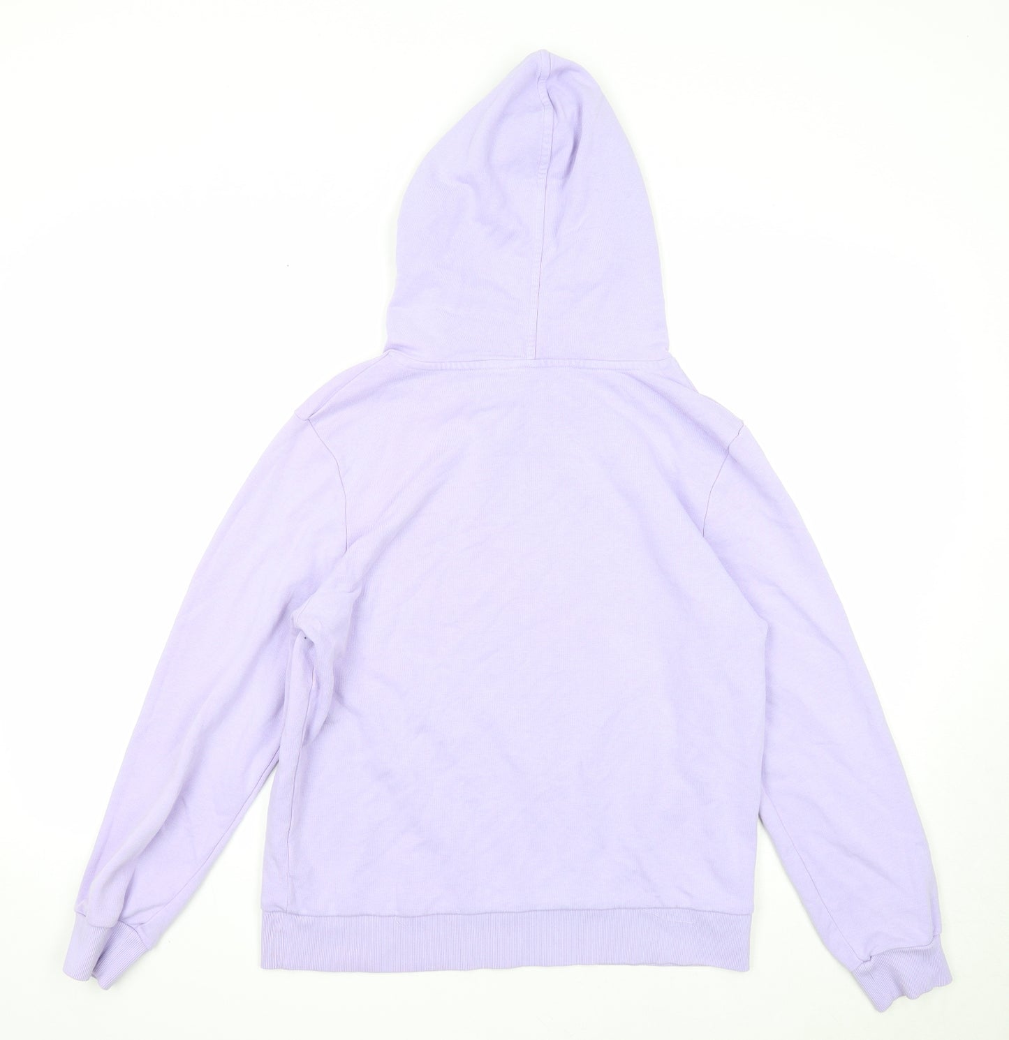 Marks and Spencer Womens Purple Cotton Pullover Hoodie Size 12 Pullover