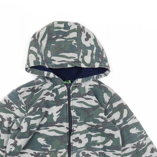 Mountain Warehouse Boys Multicoloured Camouflage Jacket Size 11-12 Years Zip