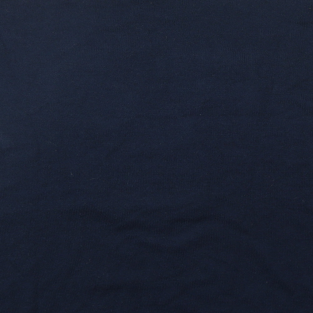 Primark Womens Blue Round Neck Acrylic Pullover Jumper Size 14 - Christmas Rudolph Size 14-16