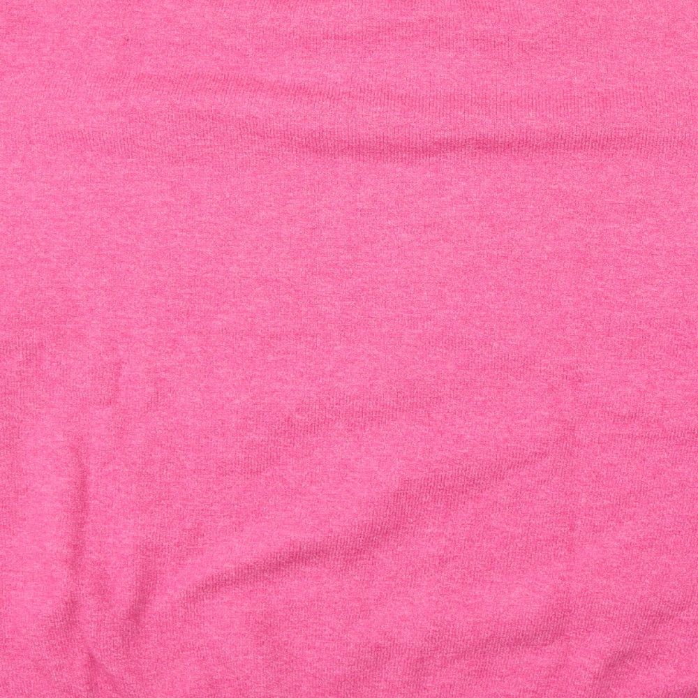 Marks and Spencer Womens Pink Round Neck Acrylic Pullover Jumper Size XL