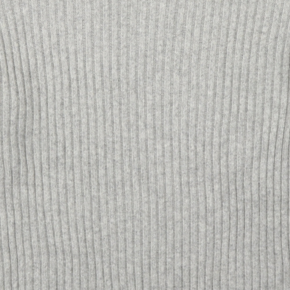 Marks and Spencer Womens Grey Round Neck Polyester Pullover Jumper Size M