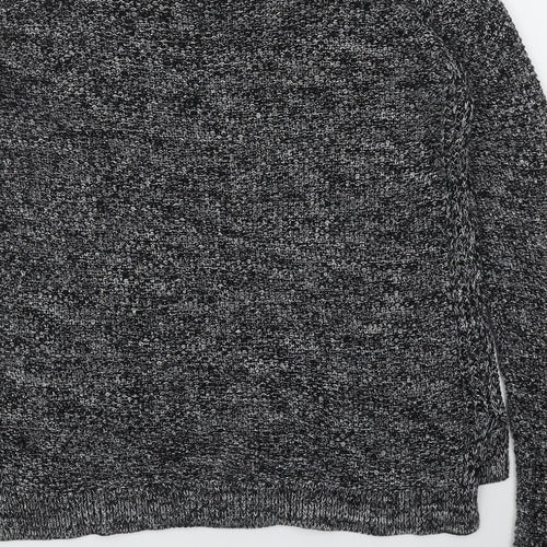 Esprit Womens Black Round Neck Acrylic Pullover Jumper Size XS
