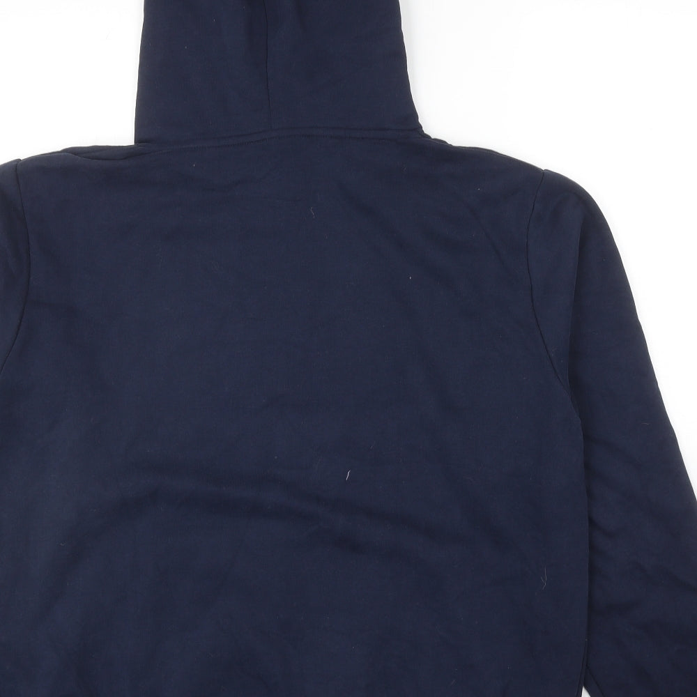 Disney Womens Blue Cotton Pullover Hoodie Size L Pullover - Disney Stich