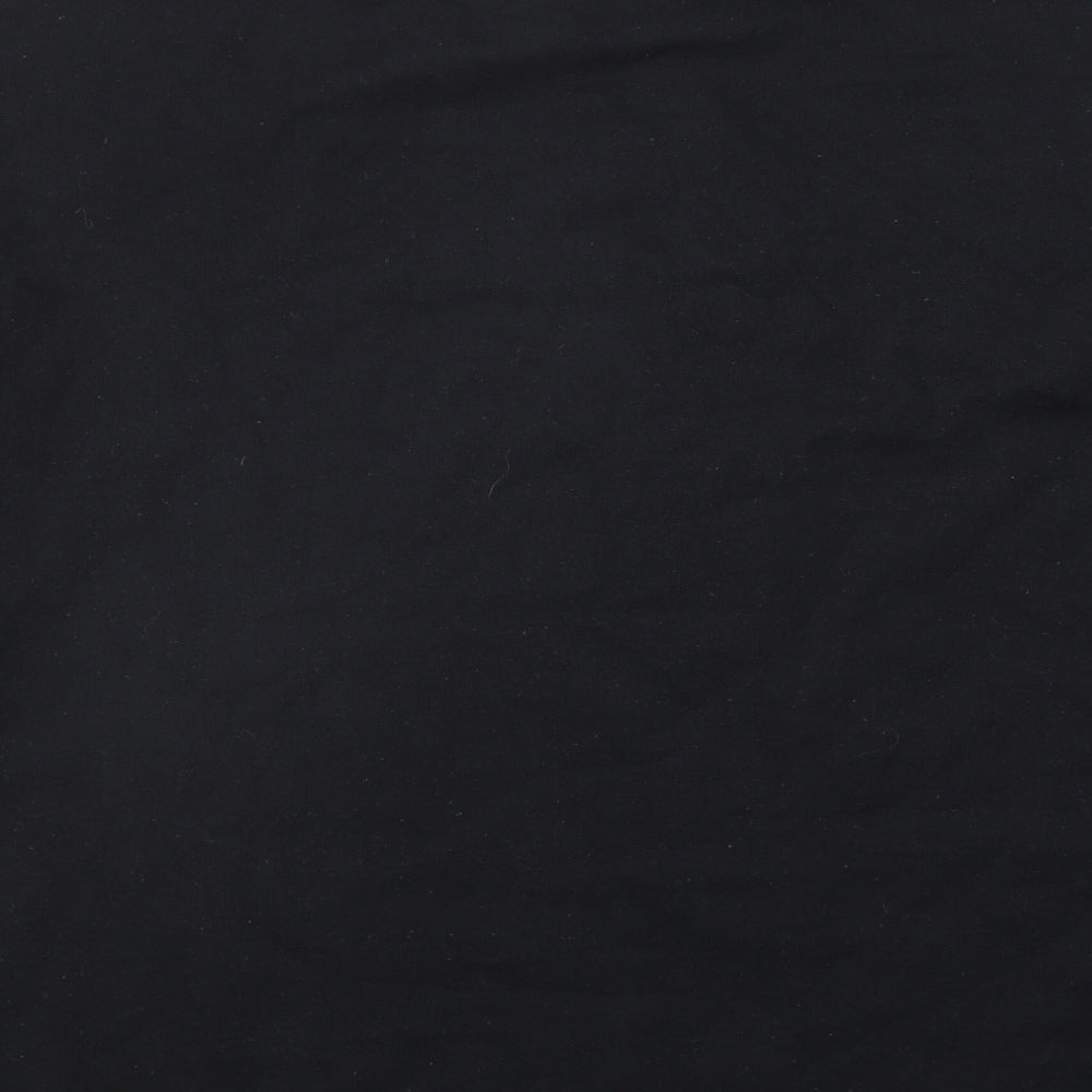 Misspap Womens Black Cotton Pullover Sweatshirt Size 14 Pullover