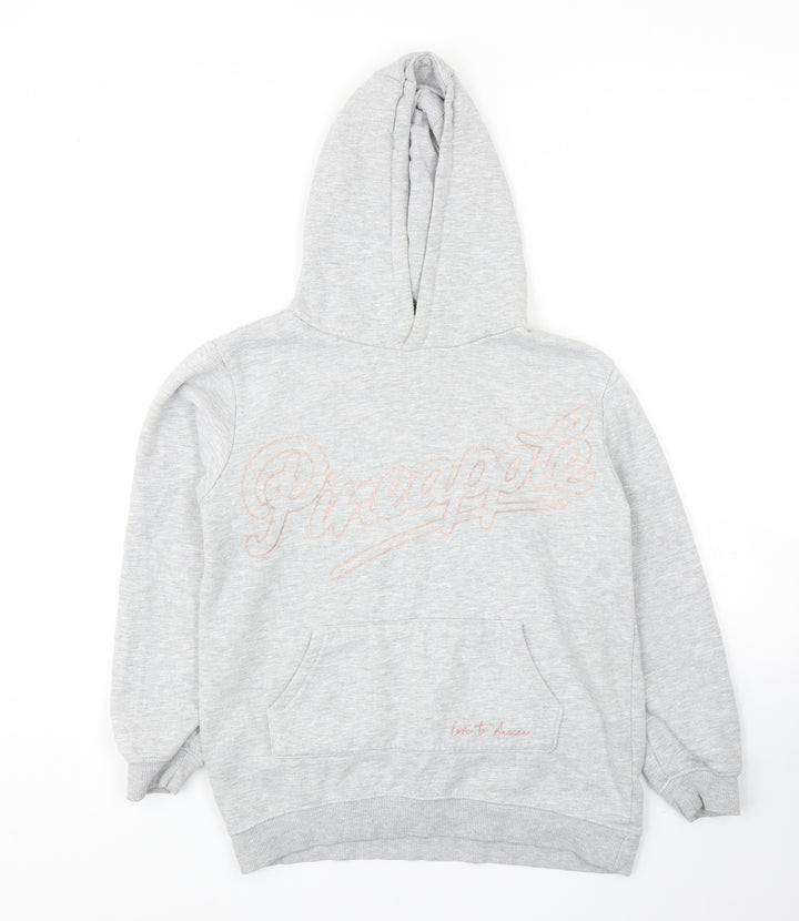 Primark Girls Grey Cotton Pullover Hoodie Size 9-10 Years Pullover