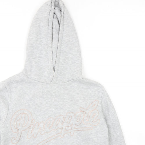 Primark Girls Grey Cotton Pullover Hoodie Size 9-10 Years Pullover