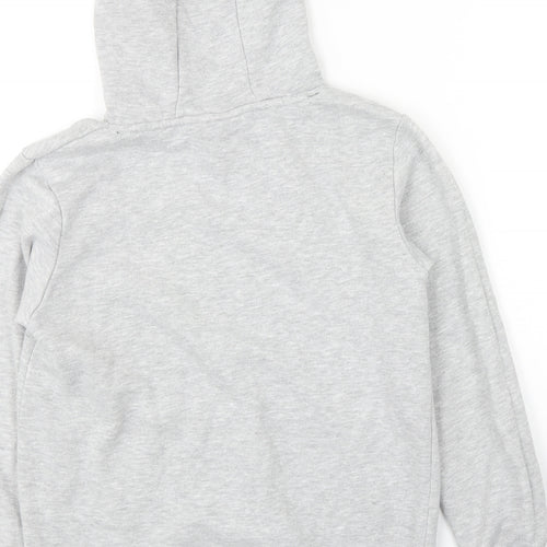 Primark Girls Grey Cotton Pullover Hoodie Size 9-10 Years Pullover