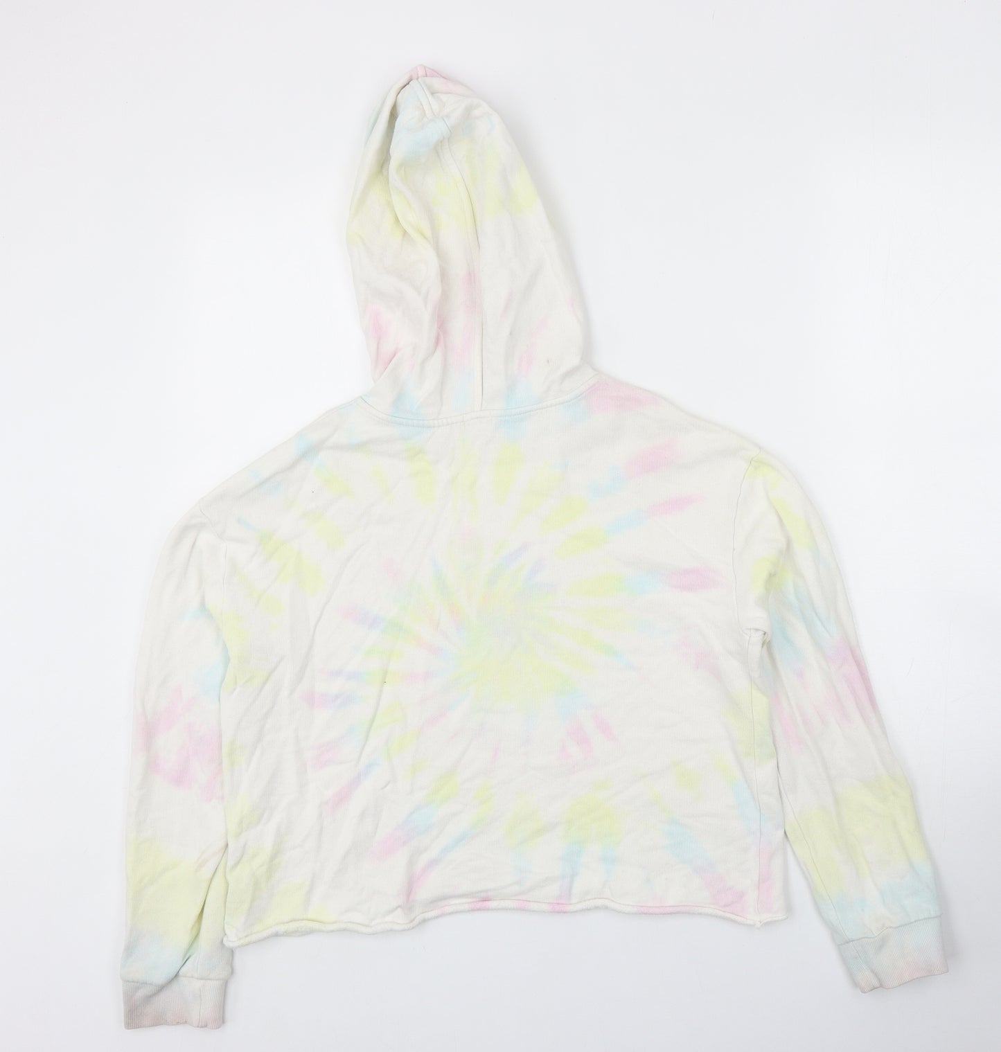 River Island Girls Multicoloured Cotton Pullover Hoodie Size 11-12 Years Pullover - Tie Dye