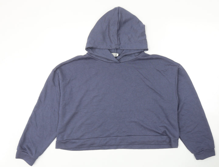 Jeff&Co Womens Blue Polyester Pullover Hoodie Size 14 Pullover - Size 14-16