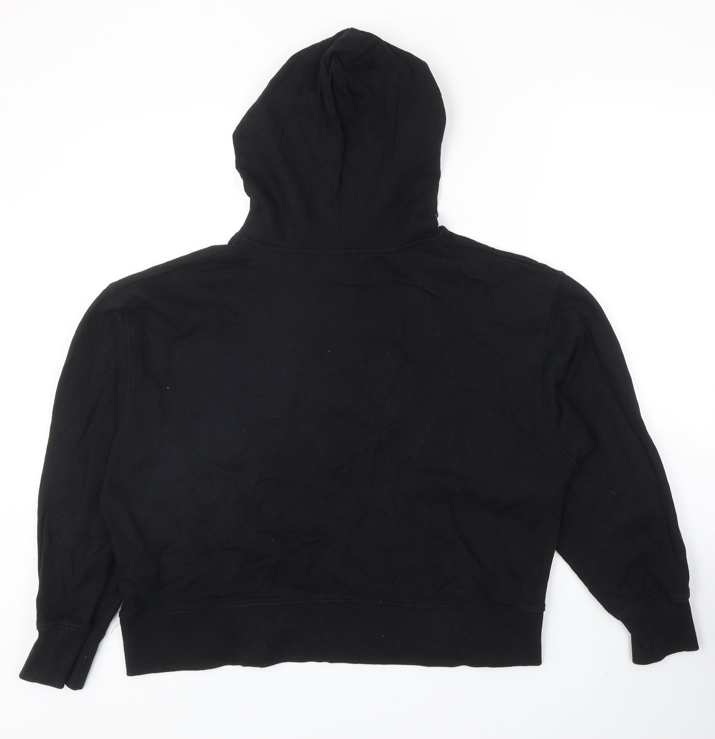 New Look Womens Black Cotton Pullover Hoodie Size M Pullover - USA