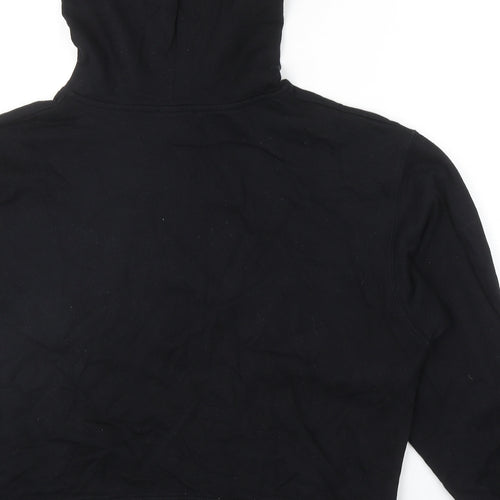 New Look Womens Black Cotton Pullover Hoodie Size M Pullover - USA