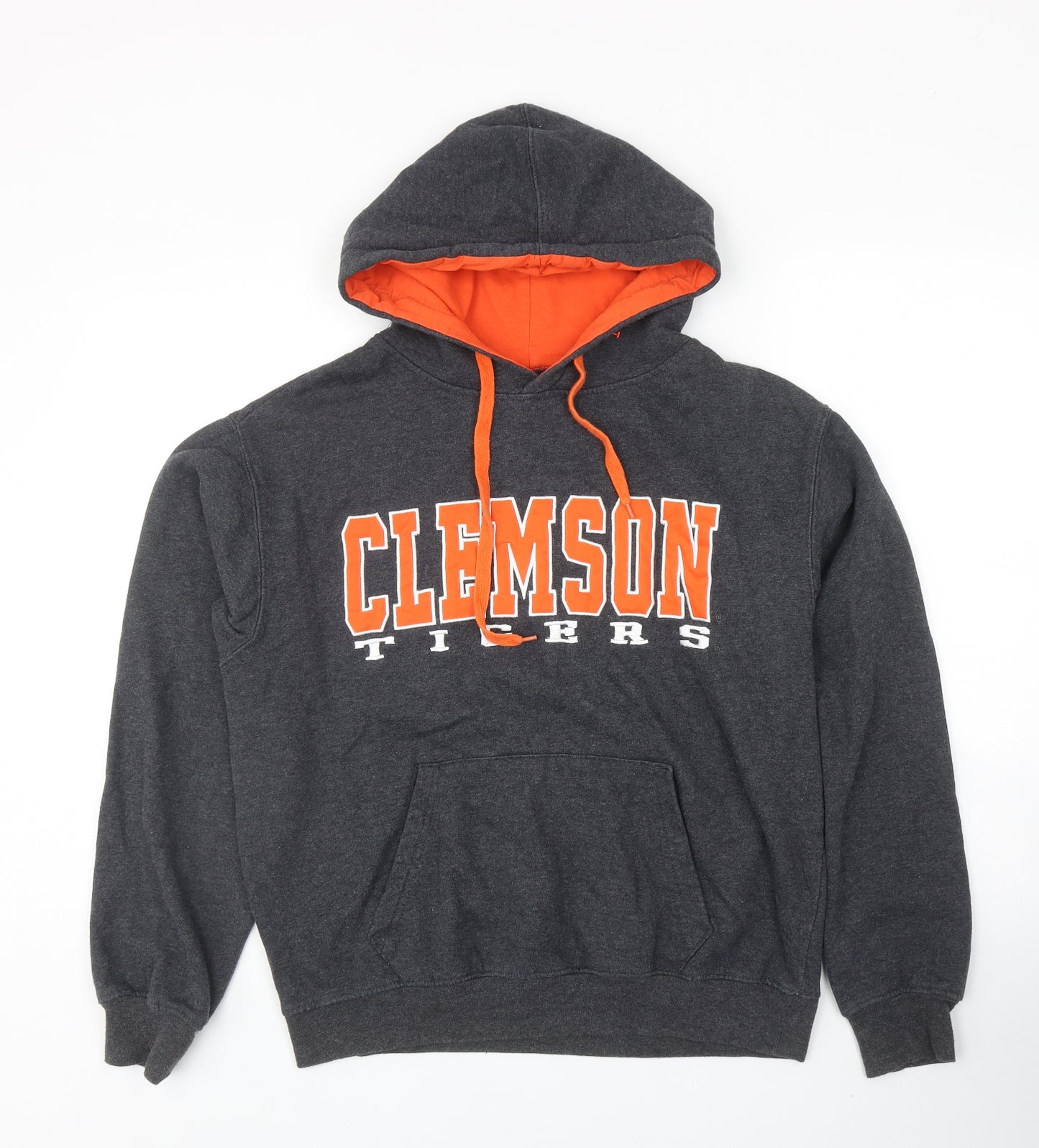 Stadium Athletics Mens Grey Cotton Pullover Hoodie Size M - Clemson Tigers