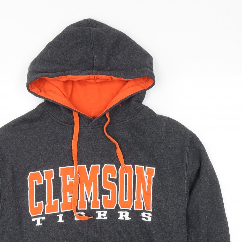 Stadium Athletics Mens Grey Cotton Pullover Hoodie Size M - Clemson Tigers