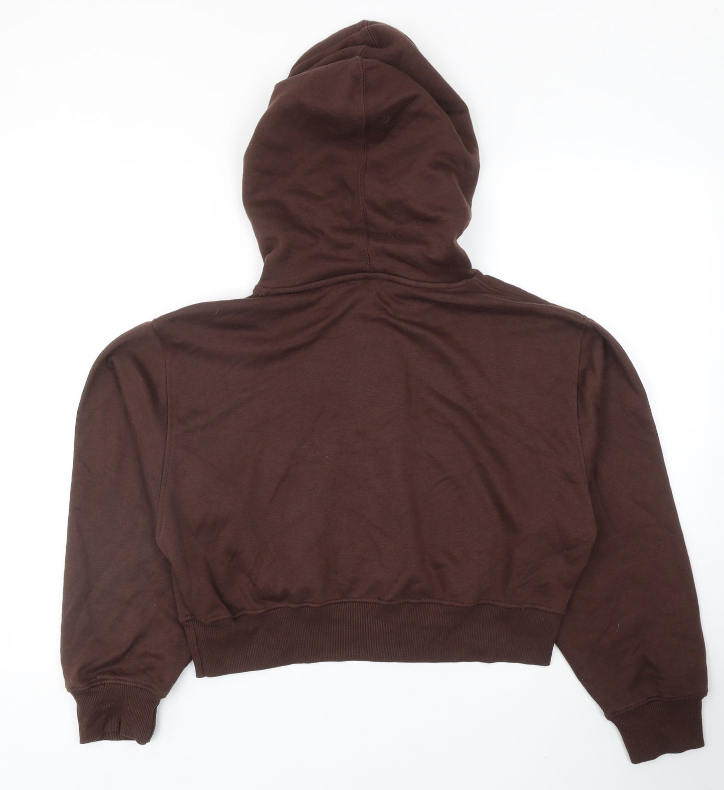 Zara Womens Brown Polyester Pullover Hoodie Size L Pullover