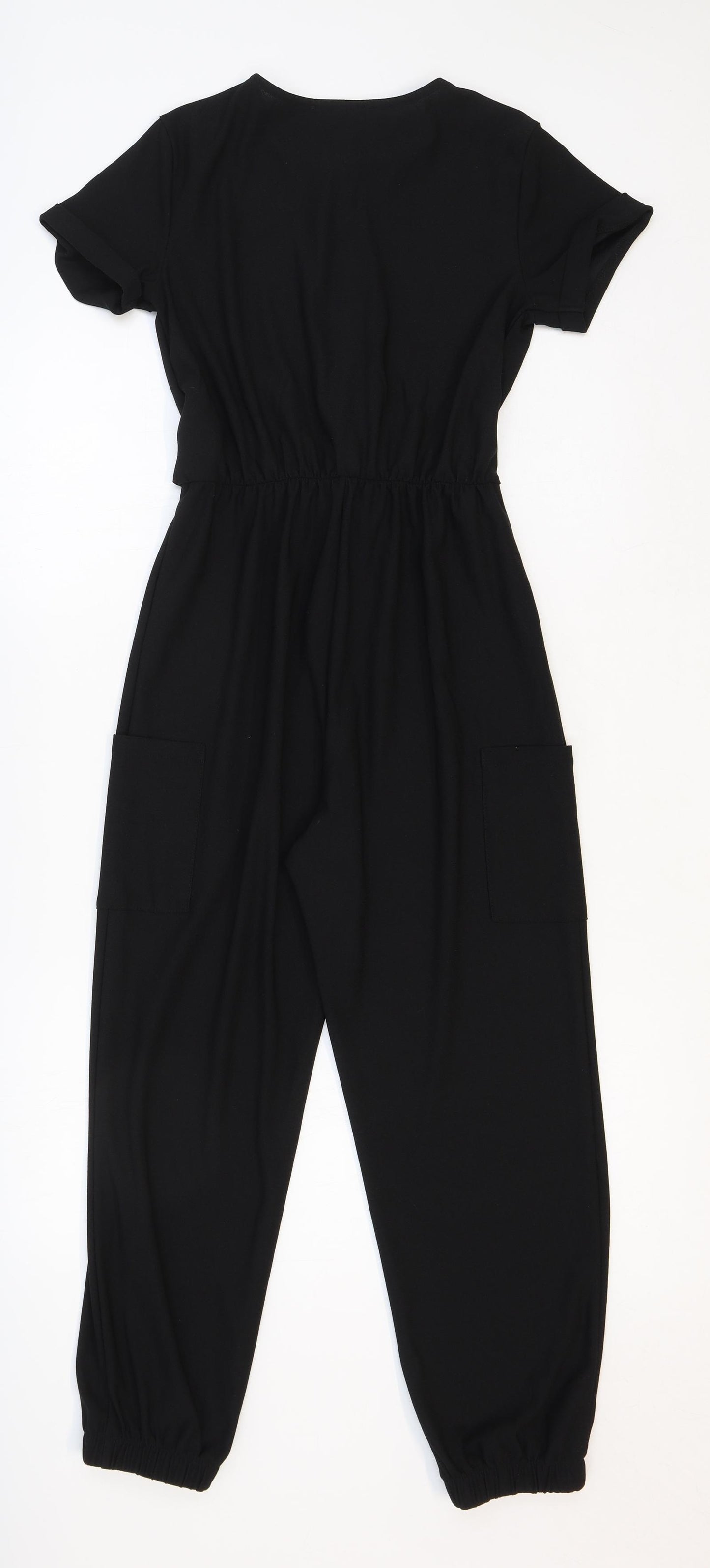 Primark Girls Black Polyester Jumpsuit One-Piece Size 10-11 Years Zip