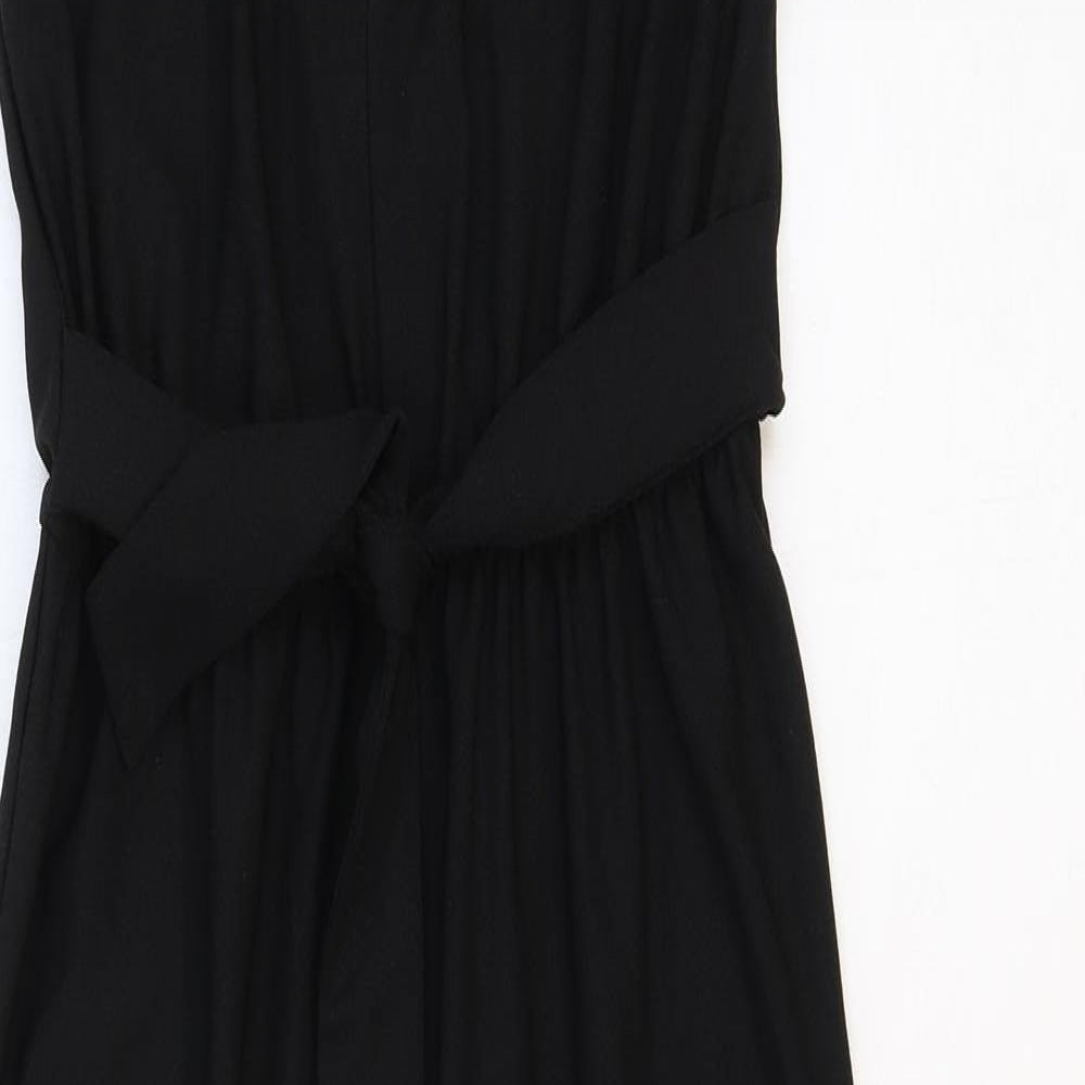 Primark Girls Black Polyester Jumpsuit One-Piece Size 10-11 Years Zip