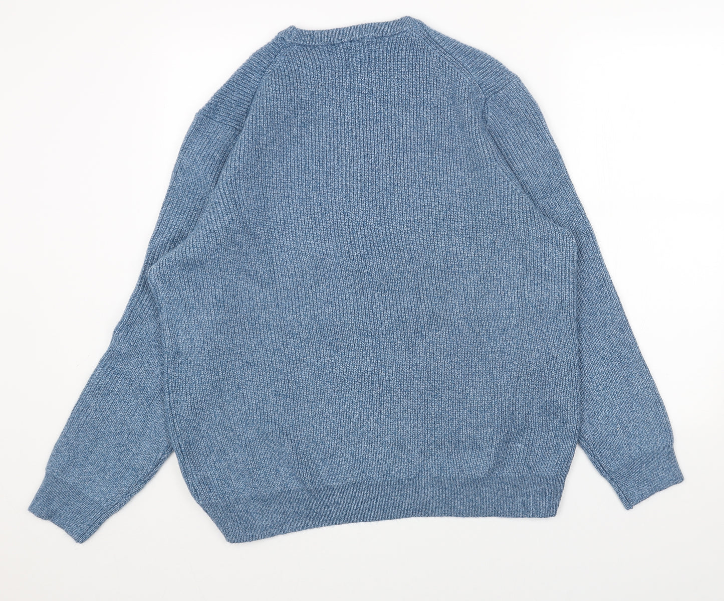 Marks and Spencer Womens Blue Round Neck Polyamide Pullover Jumper Size 2XL
