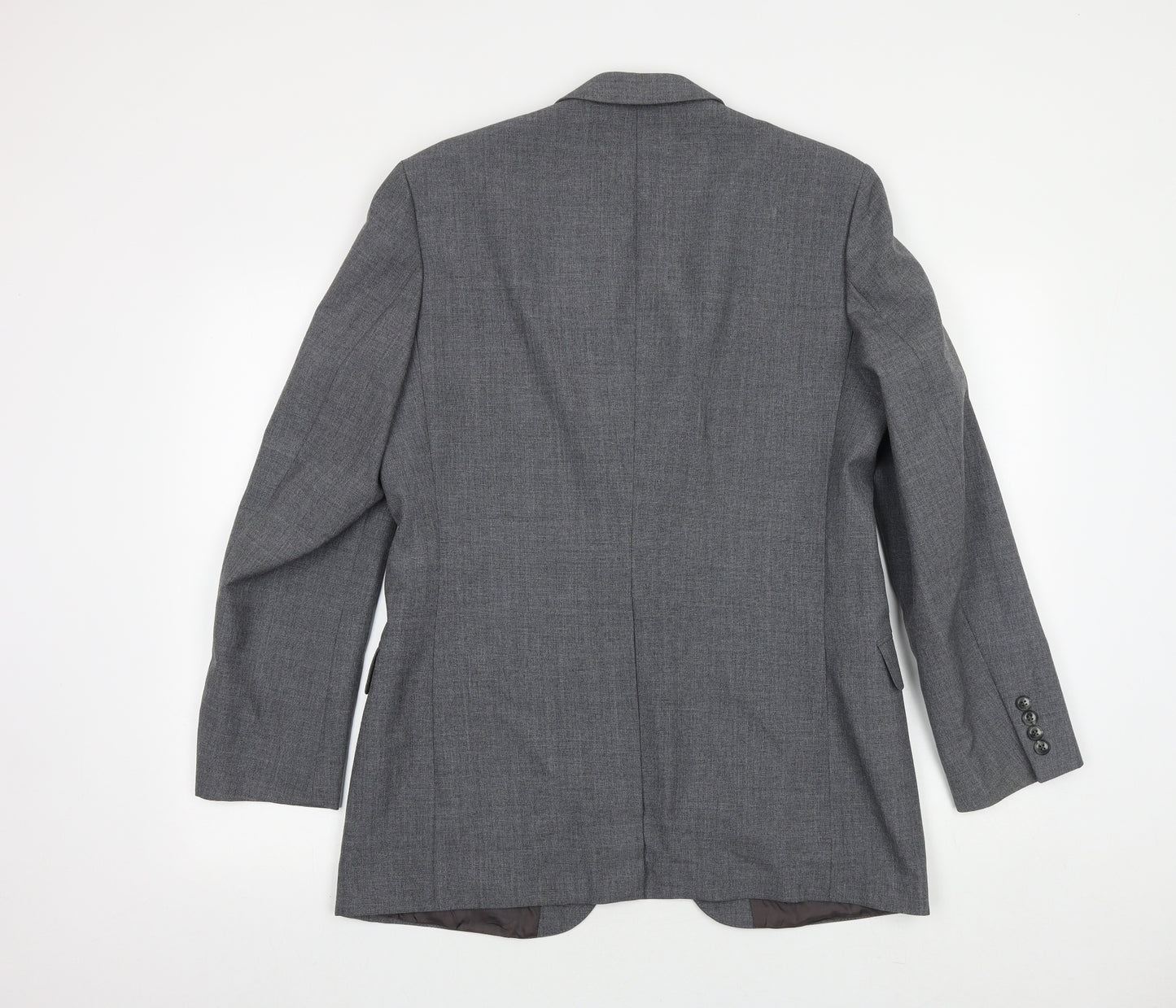 St Michael Mens Grey Wool Jacket Suit Jacket Size 40 Regular