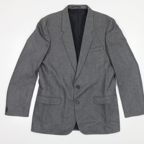 NICO Mens Grey Wool Jacket Suit Jacket Size 42 Regular