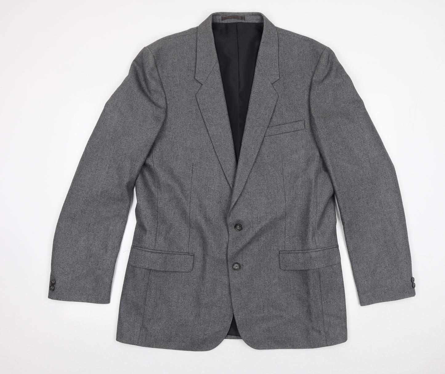 NICO Mens Grey Wool Jacket Suit Jacket Size 42 Regular
