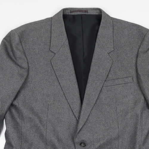 NICO Mens Grey Wool Jacket Suit Jacket Size 42 Regular