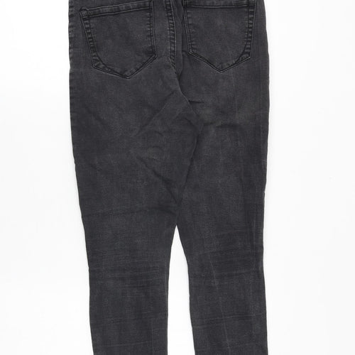 Denim & Co. Womens Black Cotton Skinny Jeans Size 10 Regular Zip
