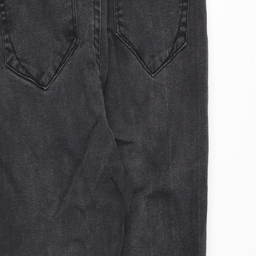 Denim & Co. Womens Black Cotton Skinny Jeans Size 10 Regular Zip