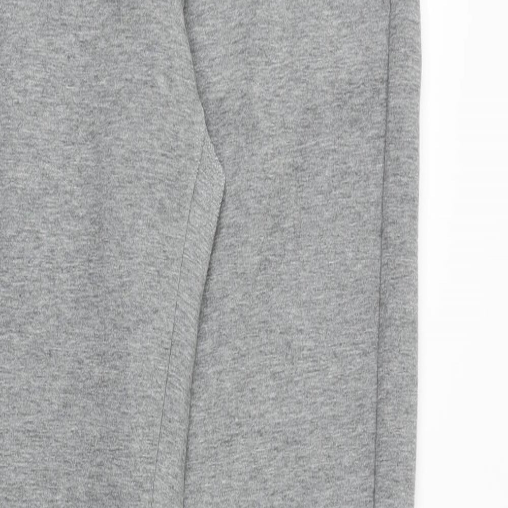 PUMA Mens Grey Cotton Jogger Trousers Size M Regular Drawstring
