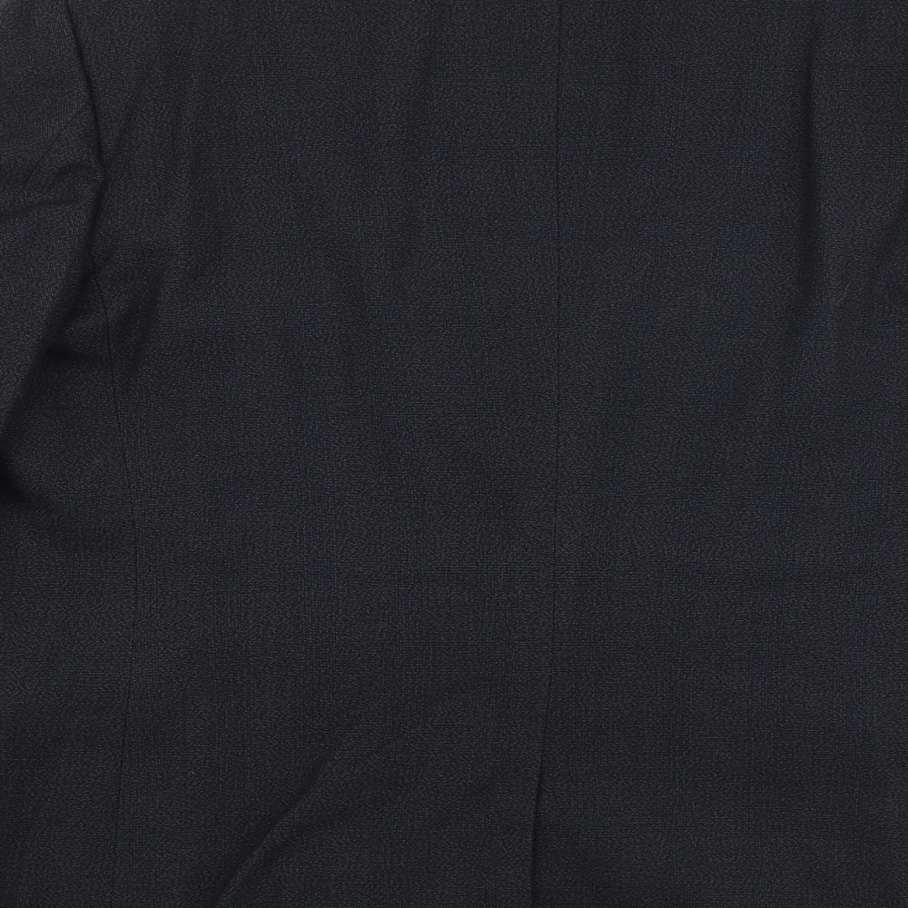 Burton Mens Black Polyester Jacket Suit Jacket Size 42 Regular