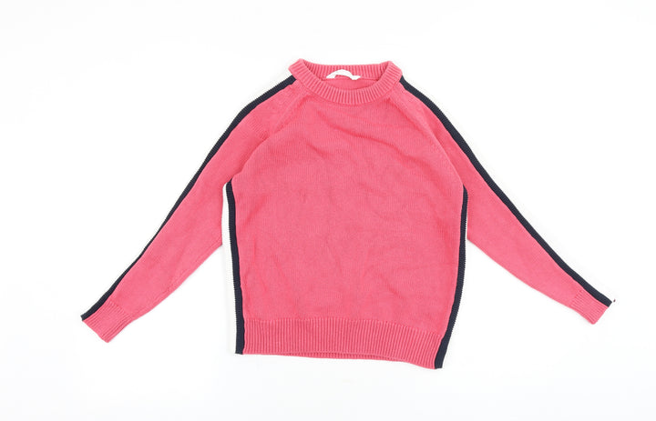 Marks and Spencer Womens Pink Round Neck Acrylic Pullover Jumper Size XS