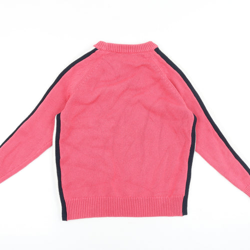 Marks and Spencer Womens Pink Round Neck Acrylic Pullover Jumper Size XS