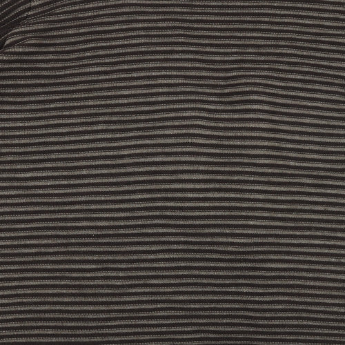 Olsen Womens Brown V-Neck Striped Acrylic Cardigan Jumper Size 20
