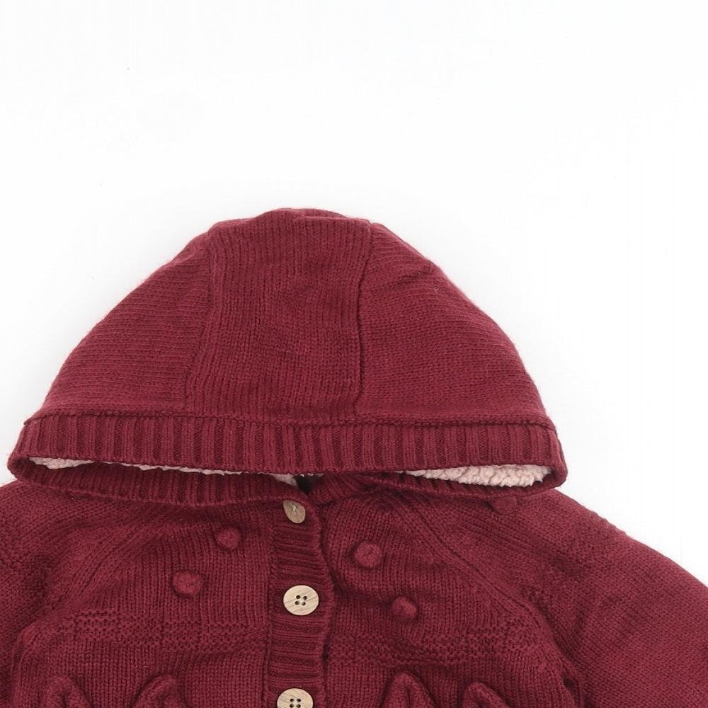 Nutmeg Baby Purple Jacket Coatigan Size 18-24 Months Button
