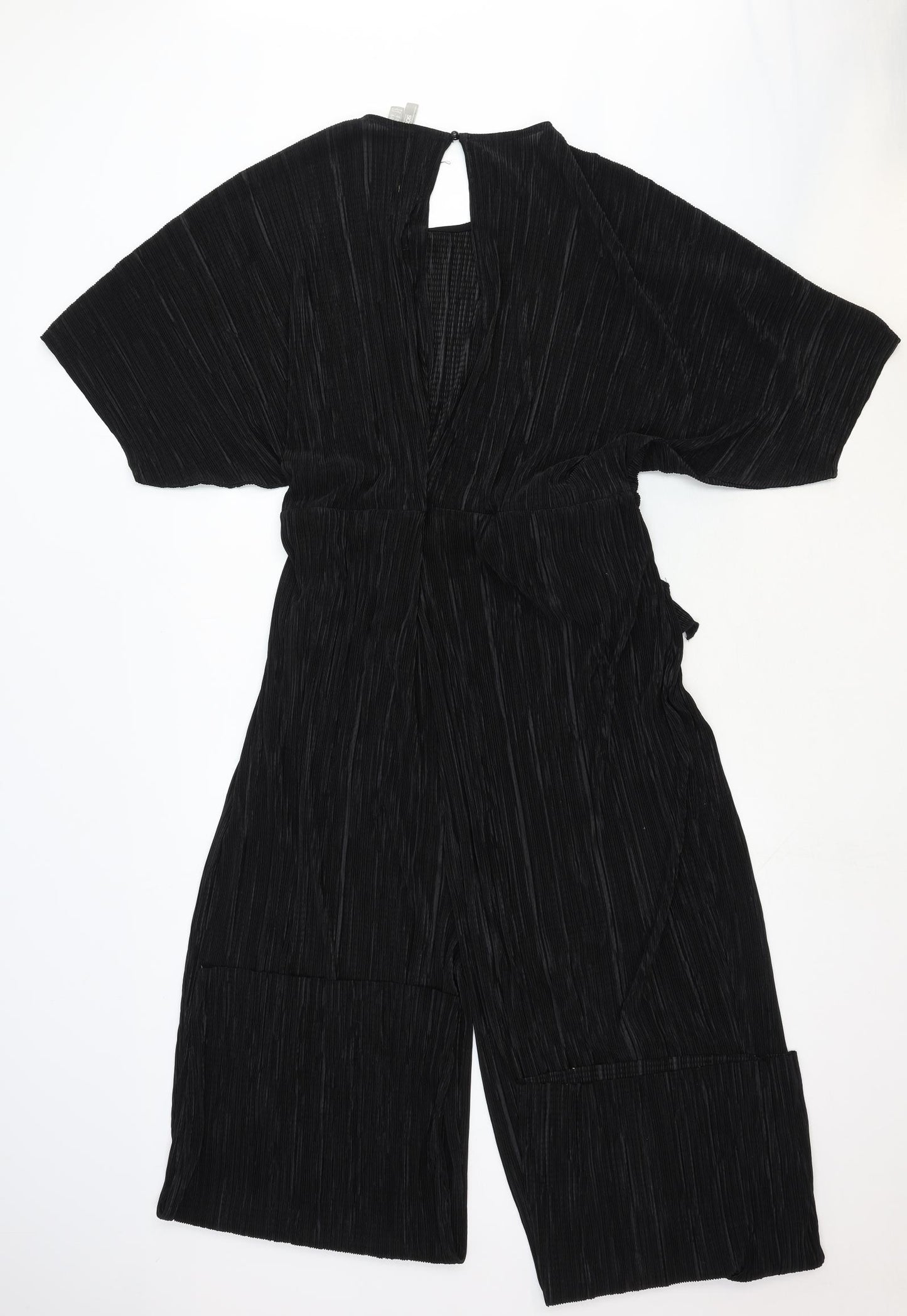 ASOS Womens Black Cotton Romper One-Piece Size 20 Pullover - Plisse