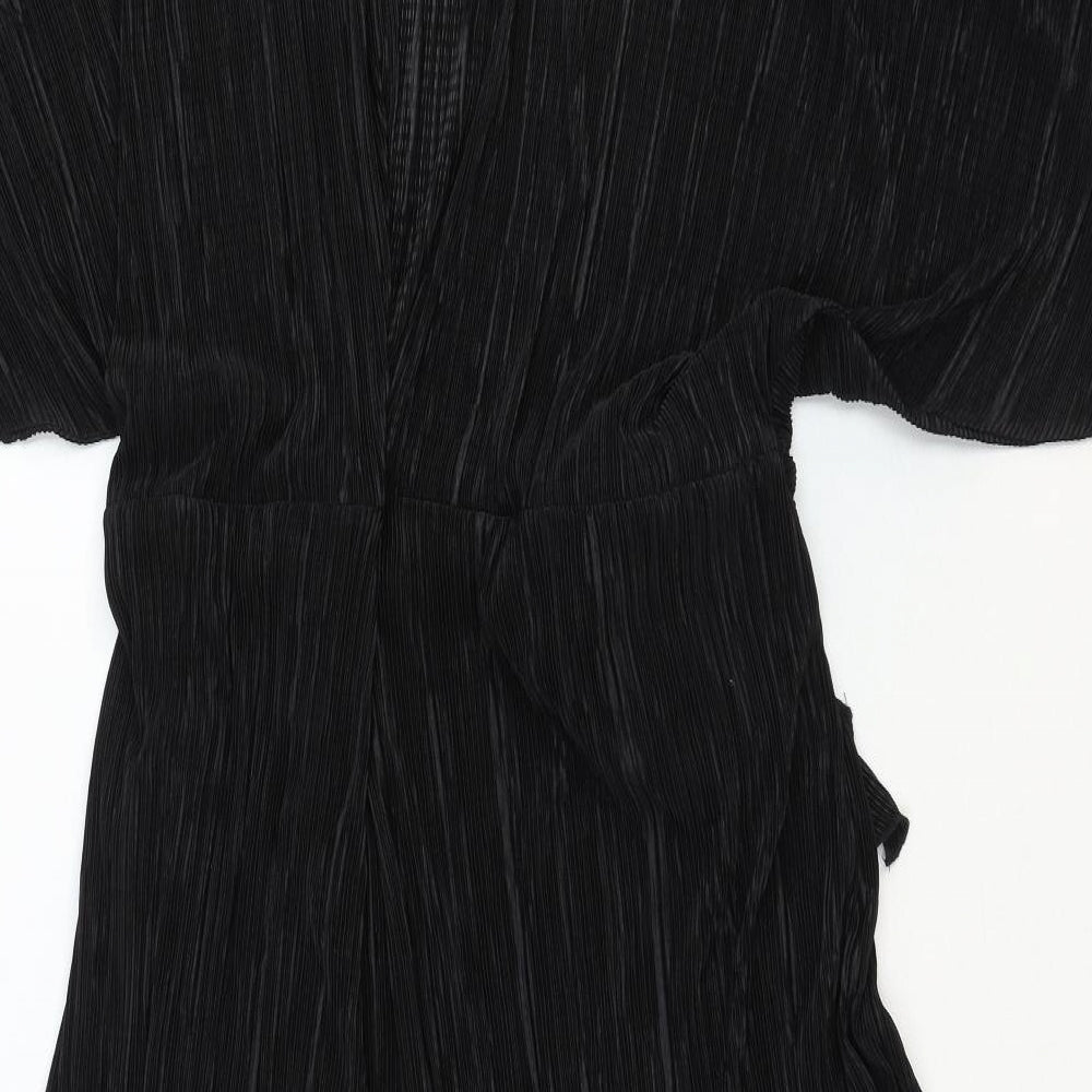ASOS Womens Black Cotton Romper One-Piece Size 20 Pullover - Plisse
