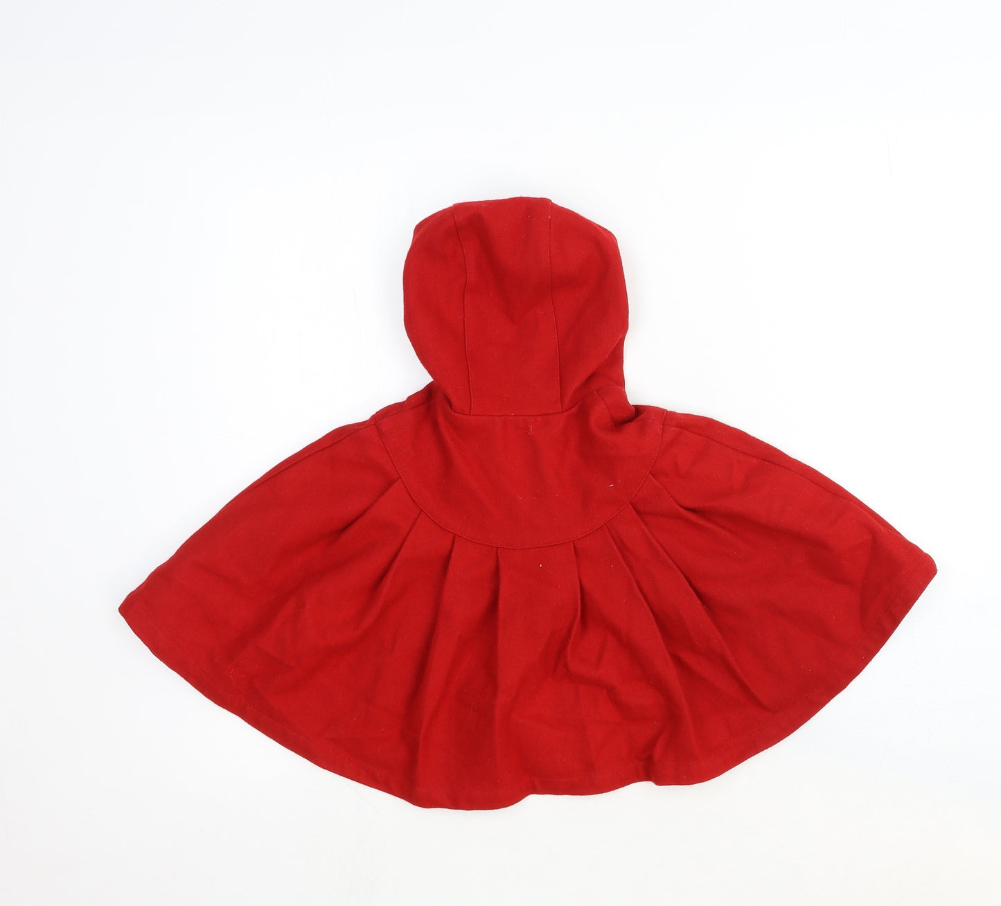 Molly & Jack Baby Red Basic Coat Poncho Size 9-12 Months Button