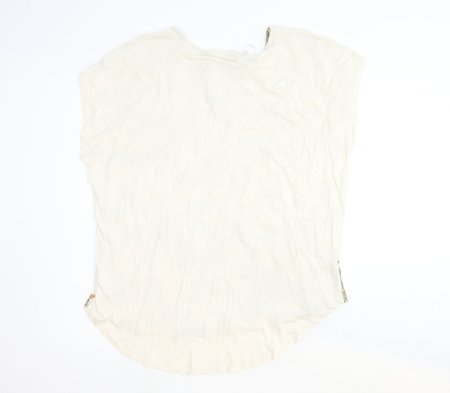 F&F Womens Multicoloured Paisley Cotton Basic Blouse Size 20 Round Neck