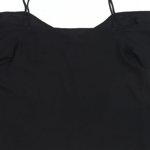 ASOS Womens Black Viscose Basic Blouse Size 8 Off the Shoulder