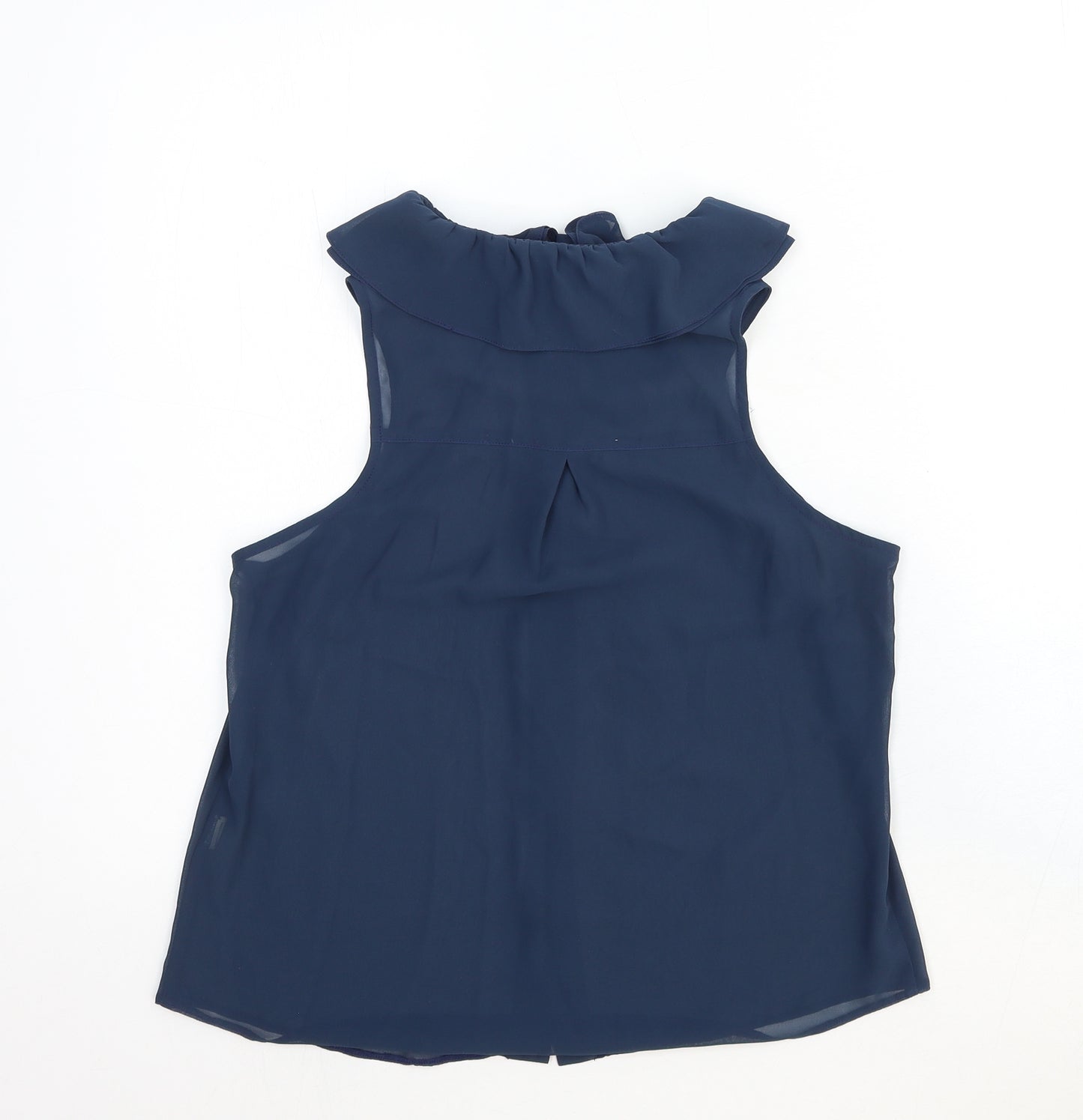 Pins & Needles Womens Blue Viscose Basic Button-Up Size S Collared