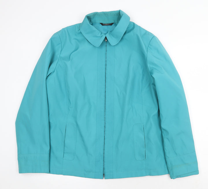 Bonmarché Womens Green Jacket Size L Zip