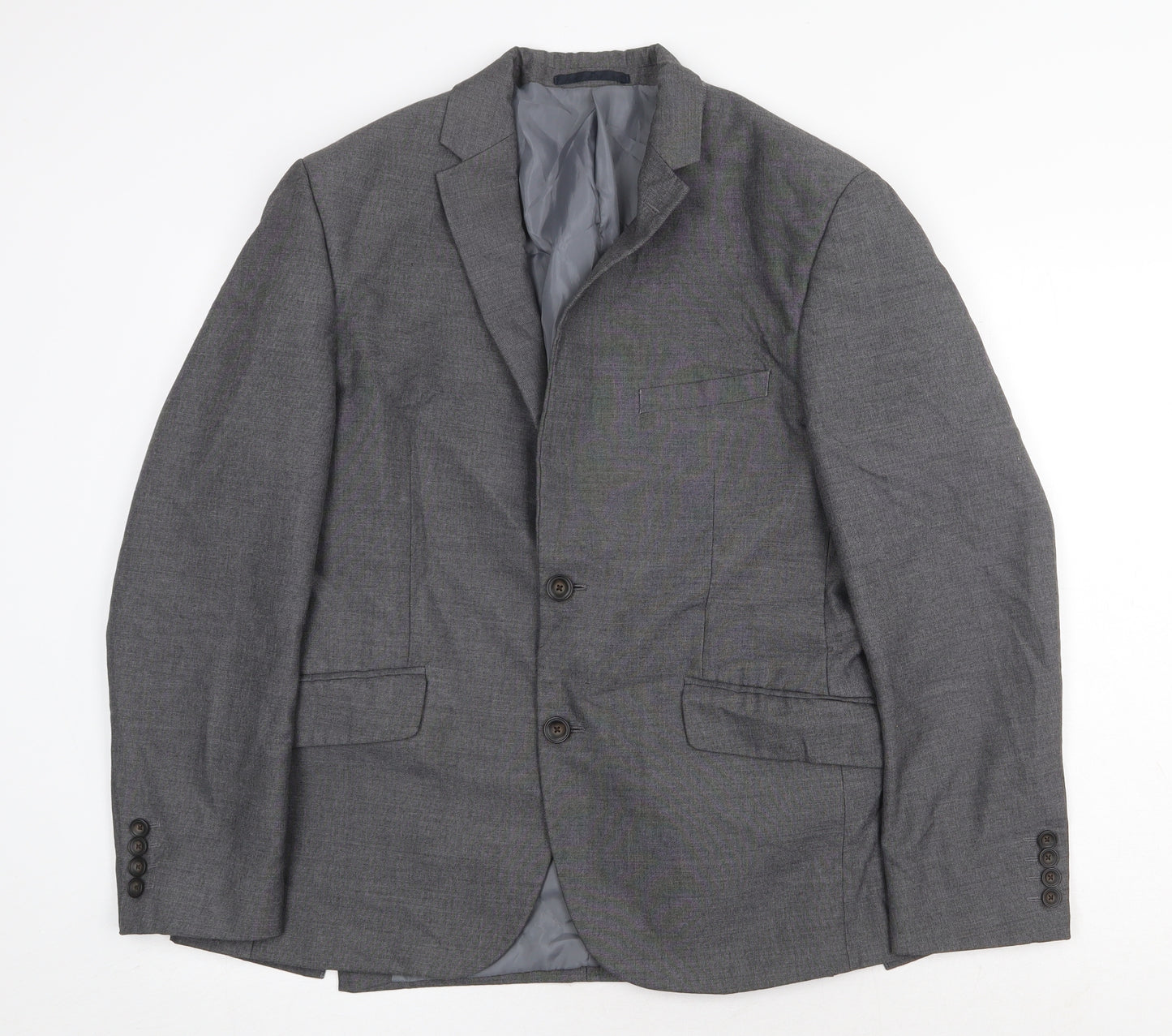 Marks and Spencer Mens Grey Polyester Jacket Suit Jacket Size 40 Regular
