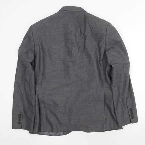 Marks and Spencer Mens Grey Polyester Jacket Suit Jacket Size 40 Regular