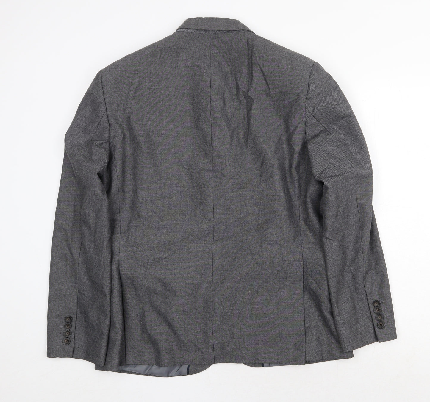 Marks and Spencer Mens Grey Polyester Jacket Suit Jacket Size 40 Regular