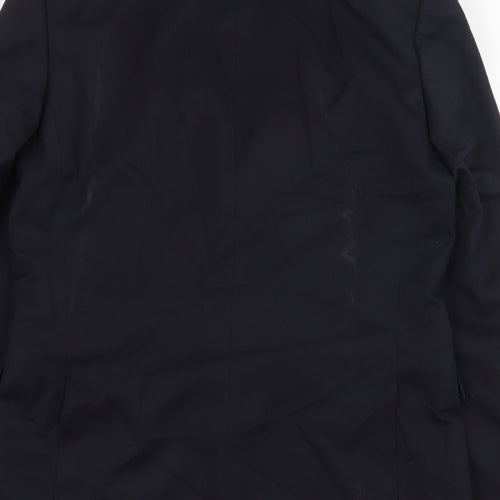 Marks and Spencer Mens Blue Polyester Jacket Suit Jacket Size 40 Regular