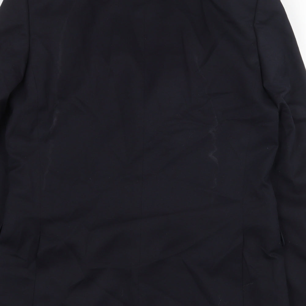 Marks and Spencer Mens Blue Polyester Jacket Suit Jacket Size 40 Regular