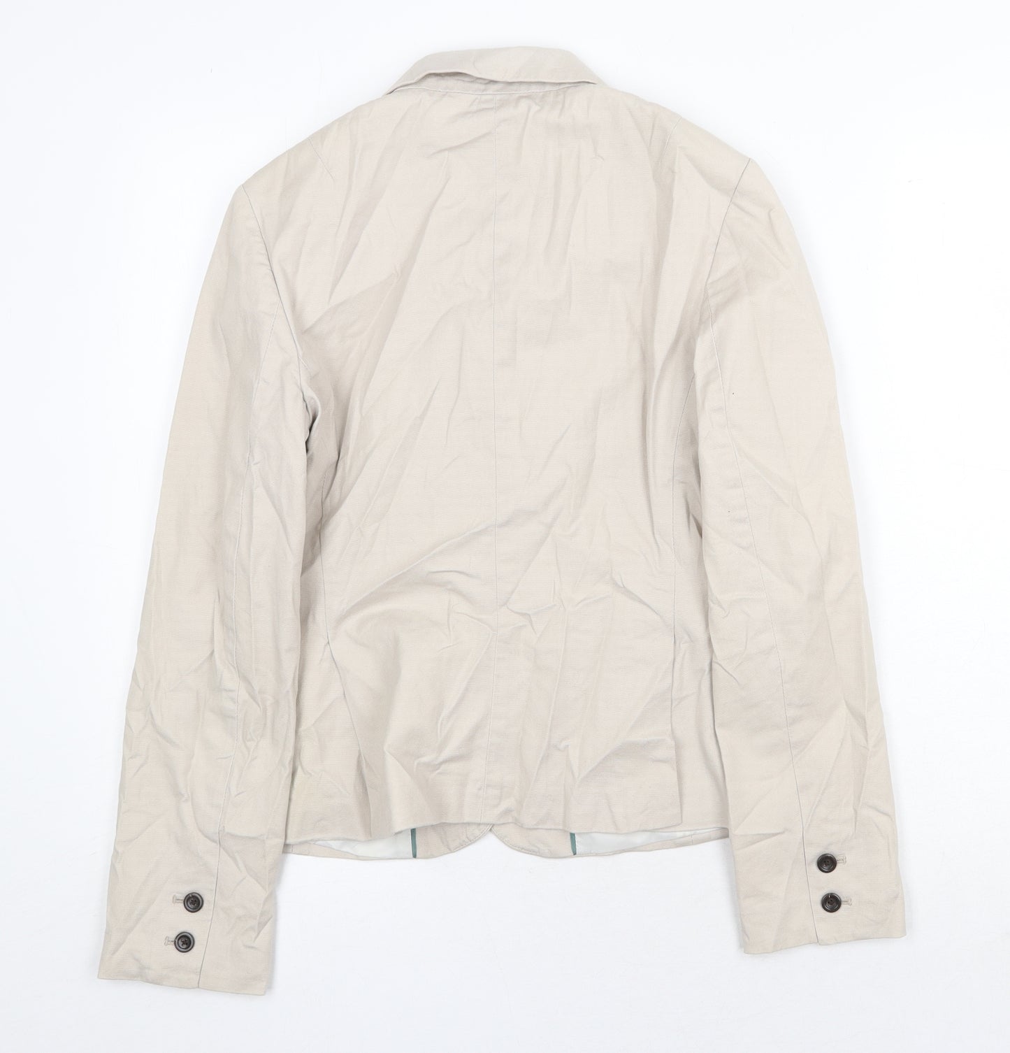 Banana Republic Womens Beige Jacket Blazer Size 6 Button