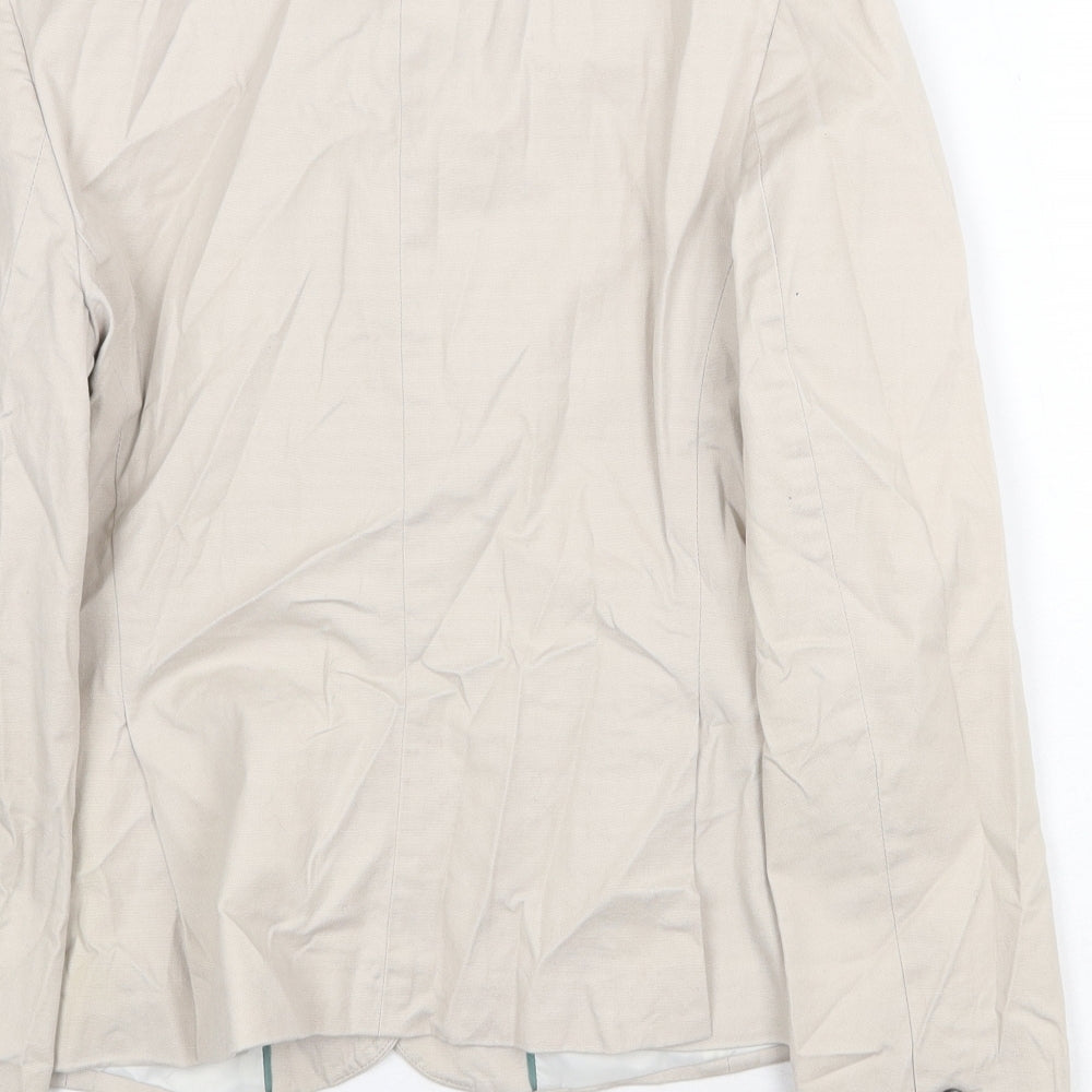 Banana Republic Womens Beige Jacket Blazer Size 6 Button