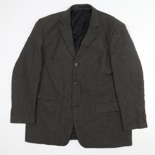 Marks and Spencer Mens Grey Wool Jacket Suit Jacket Size 46 Regular