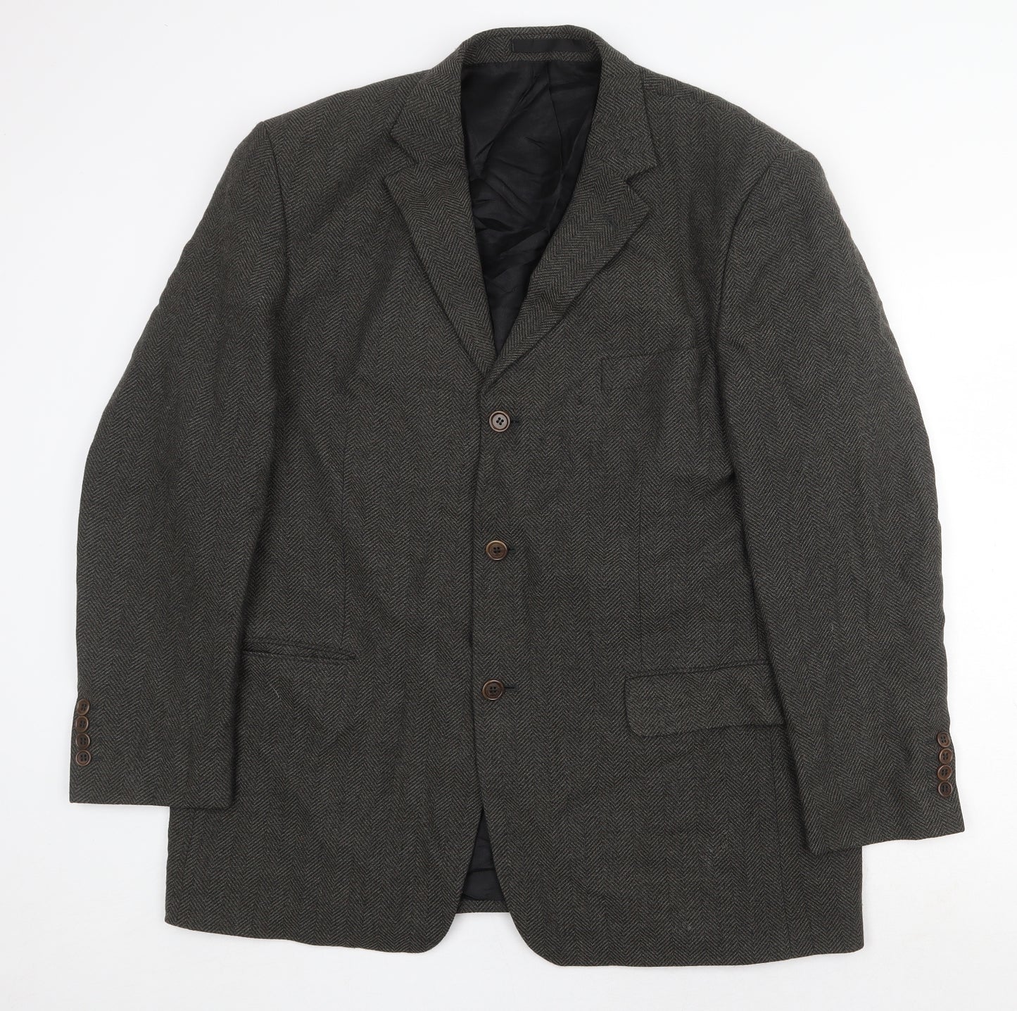 Marks and Spencer Mens Grey Wool Jacket Suit Jacket Size 46 Regular