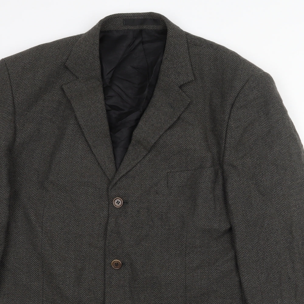 Marks and Spencer Mens Grey Wool Jacket Suit Jacket Size 46 Regular